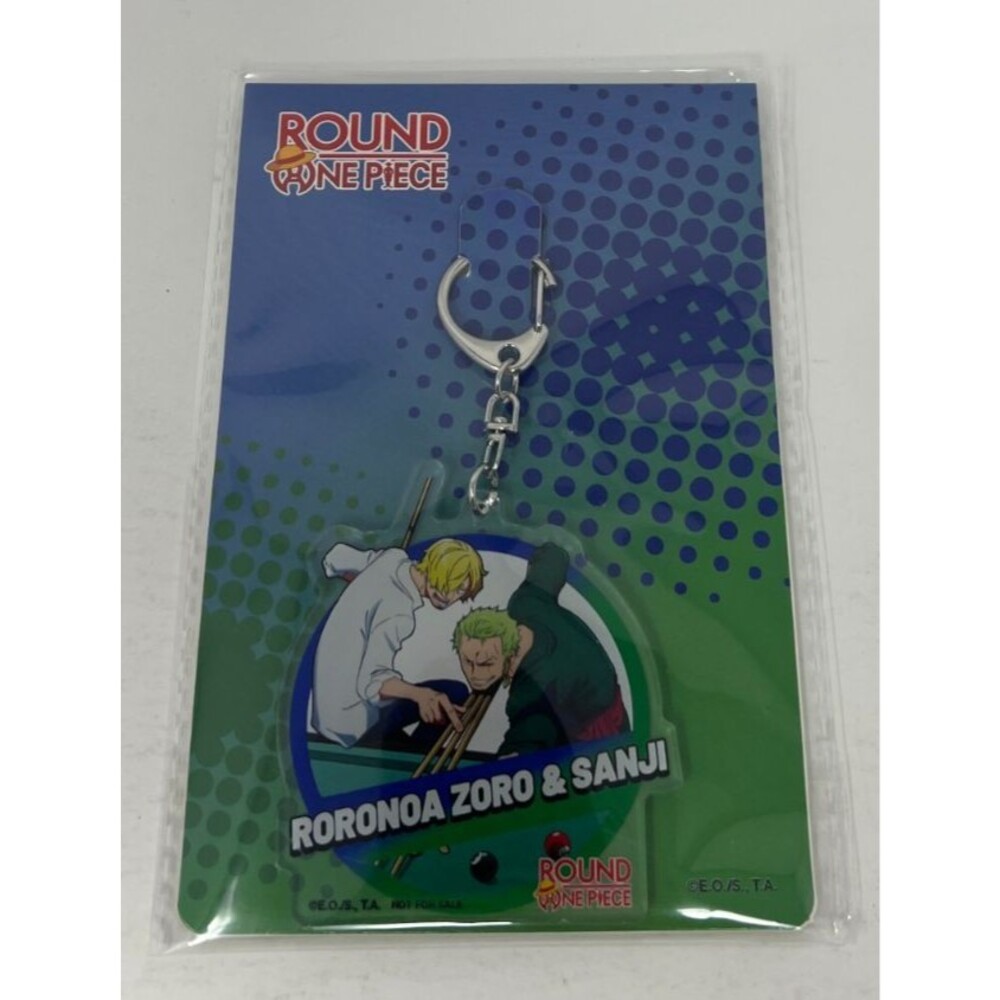 One Piece x Round1 Exclusive Collab Roronoa Zoro and Sanji Acrylic Keychain